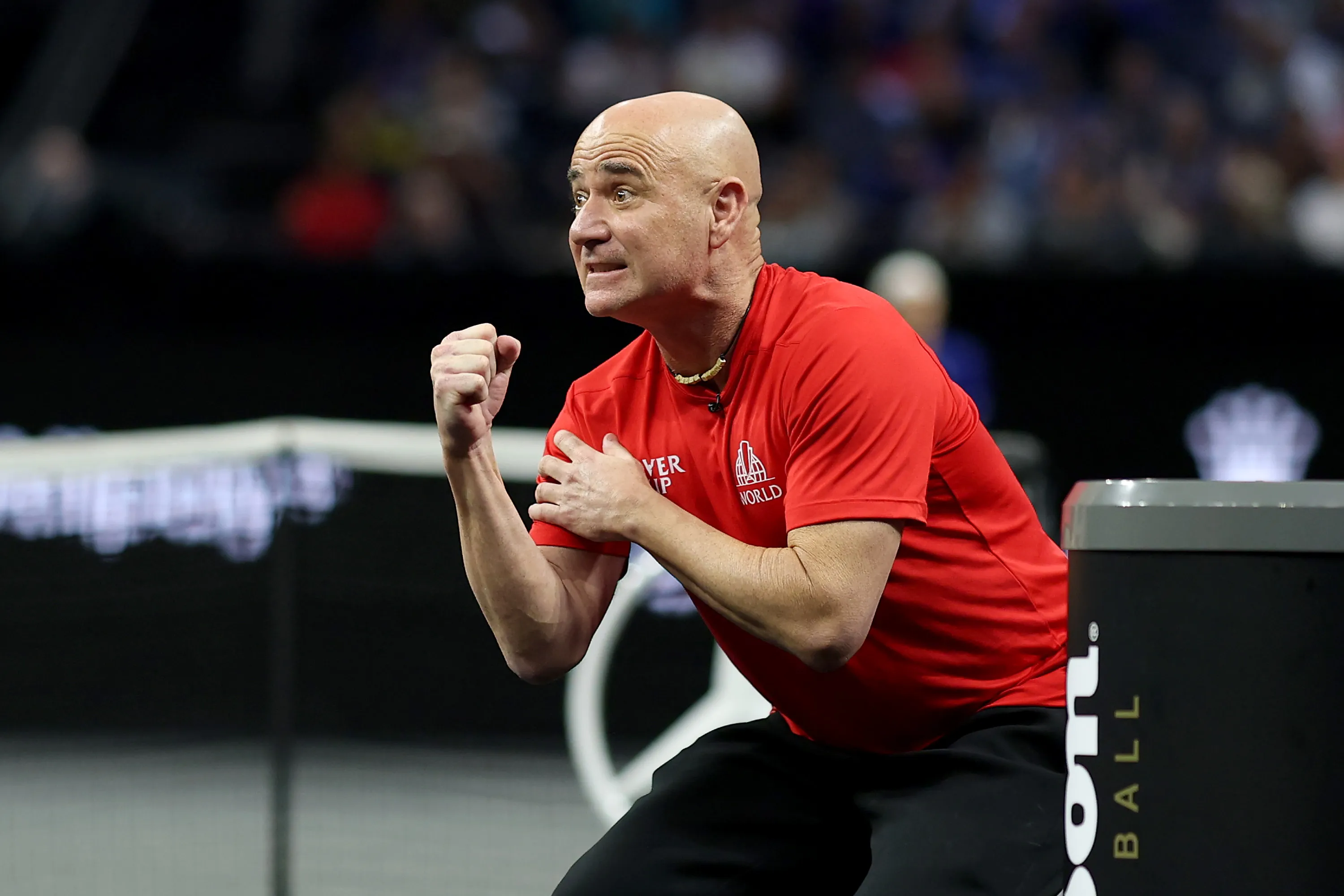Andre Agassi se lanzó contra Jannik Sinner.  (Photo by Clive Brunskill/Getty Images for Laver Cup)