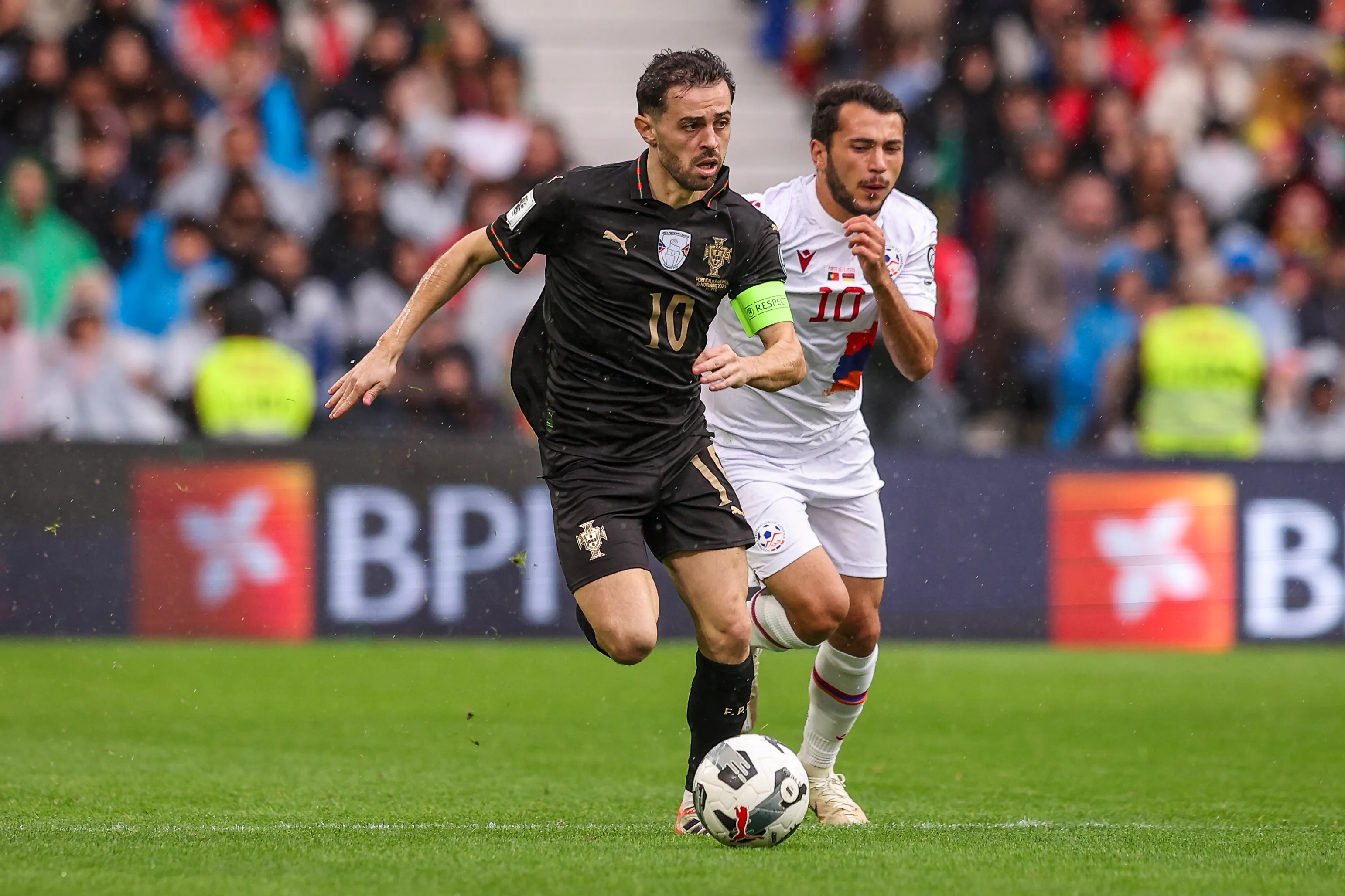 Bernardo Silva es uno de los líderes de Portugal. (Photo by Carlos Rodrigues/Getty Images)