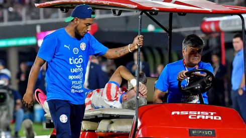 Julio Enciso salió entre lágrimas del amistoso ante Nicaragua.
