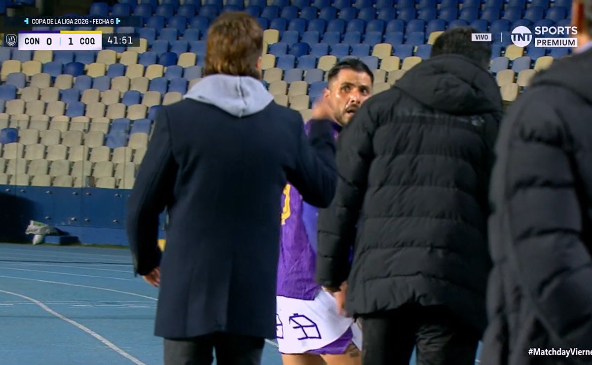 Escándalo: Nano Díaz corta en público a jugador de Deportes Concepción tras encontrón en la cancha
