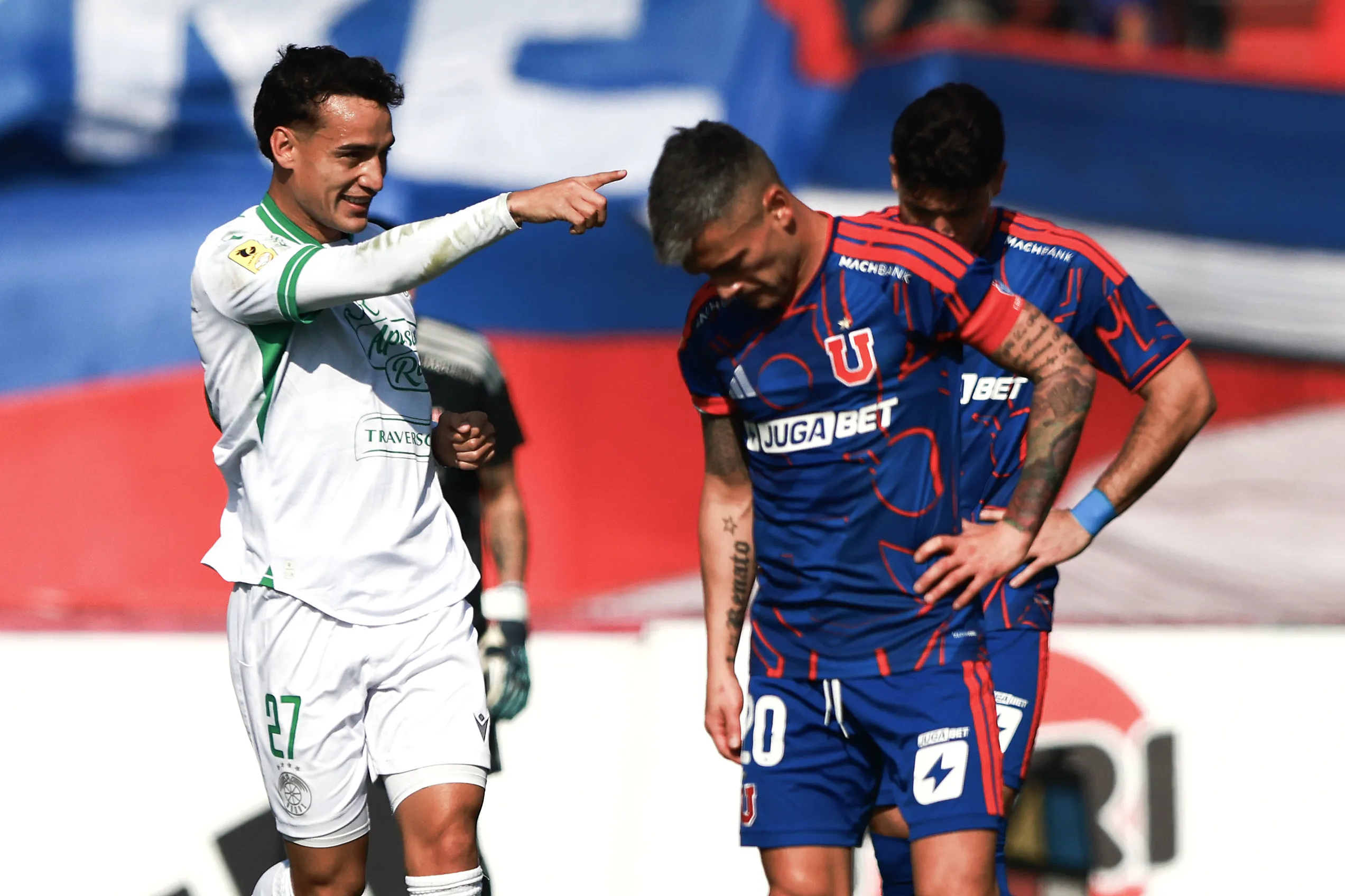 Michael Fuentes Vadulli anotó el 1-0 de Audax ante la U. (Felipe Zanca/Photosport).