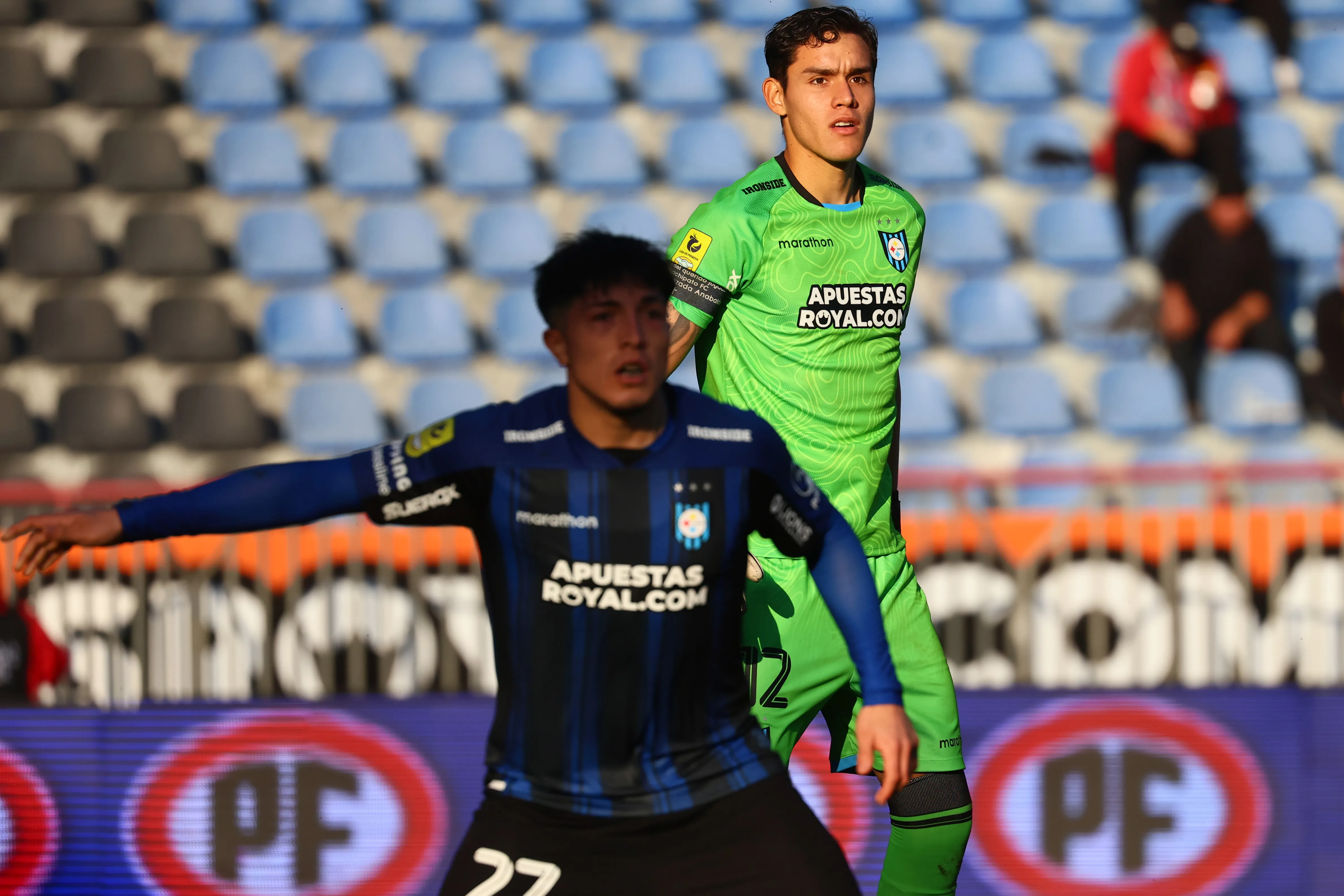 Christian Bravo tuvo otro gran partido en el Huachi. (Eduardo Fortes/Photosport).
