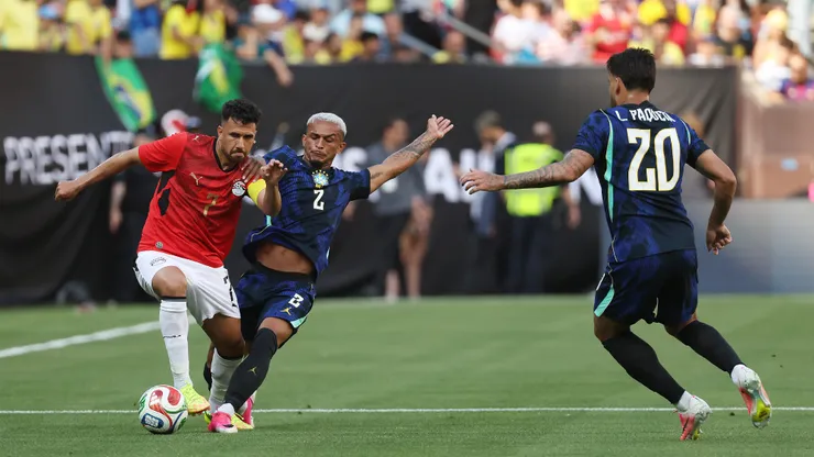 Wesley se lesionó en el amistoso de Brasil ante Egipto.