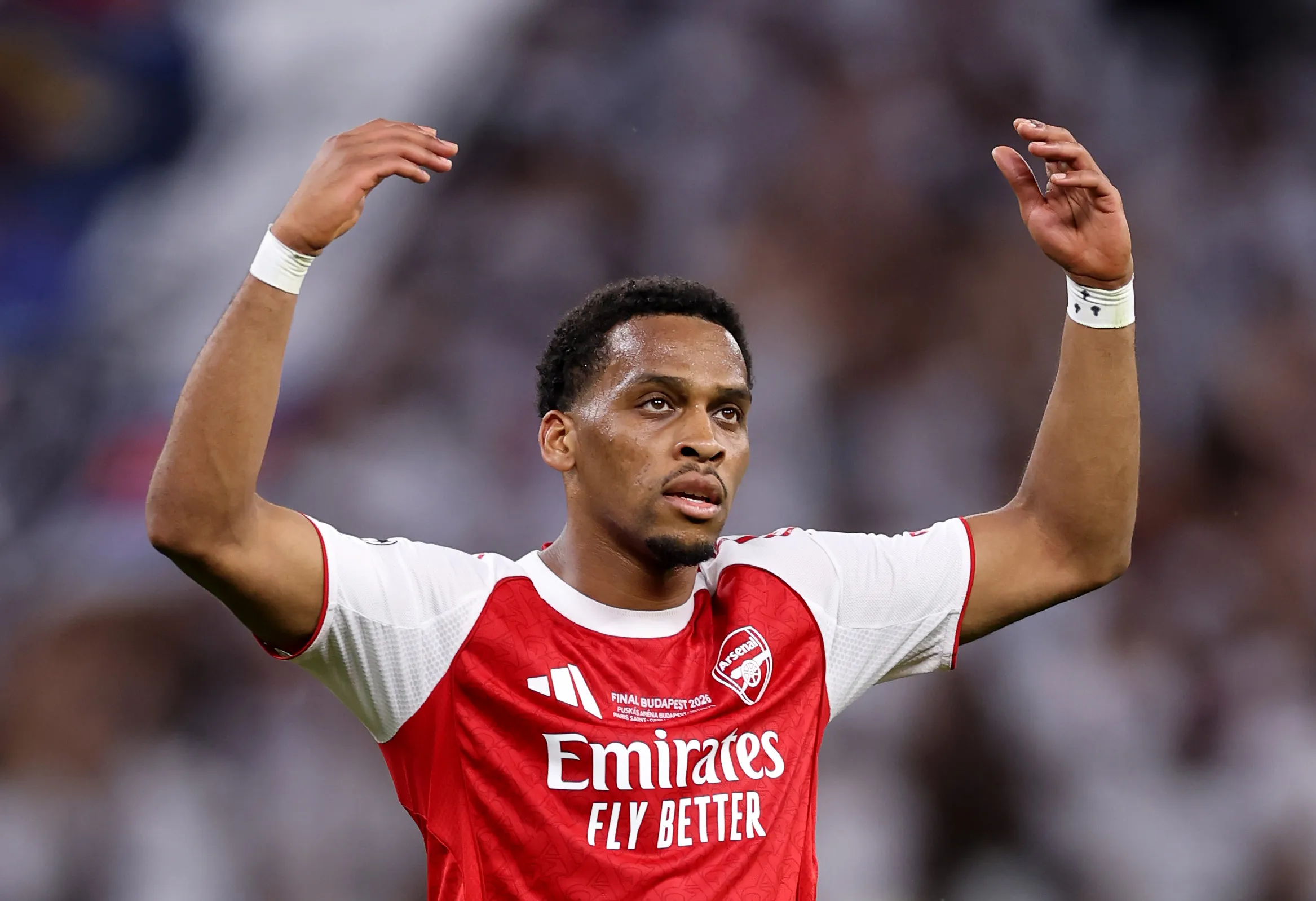 Jürrien Timber sufrió una lesión muscular que lo sacó de la Copa del Mundo. (Justin Setterfield/Getty Images).