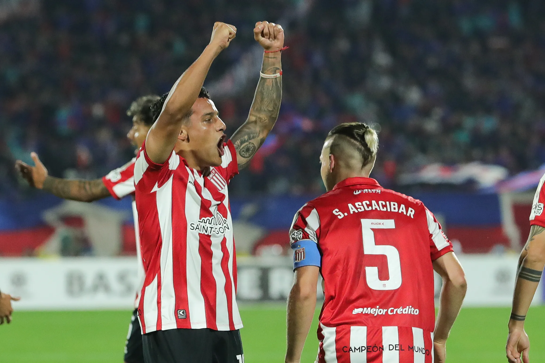 Tiago Palacios le anotó a Universidad de Chile en la Copa Libertadores 2025. (Felipe Zanca/Photosport).