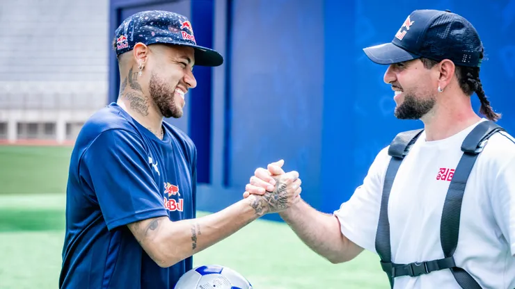 Neymar estuvo en un desafío de Red Bull antes del Mundial