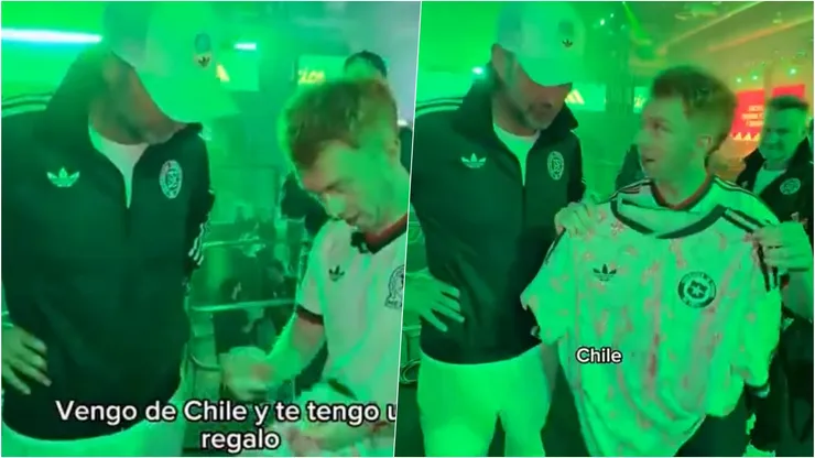Jürgen Klopp confundió la camiseta de Chile con la de Colo Colo.