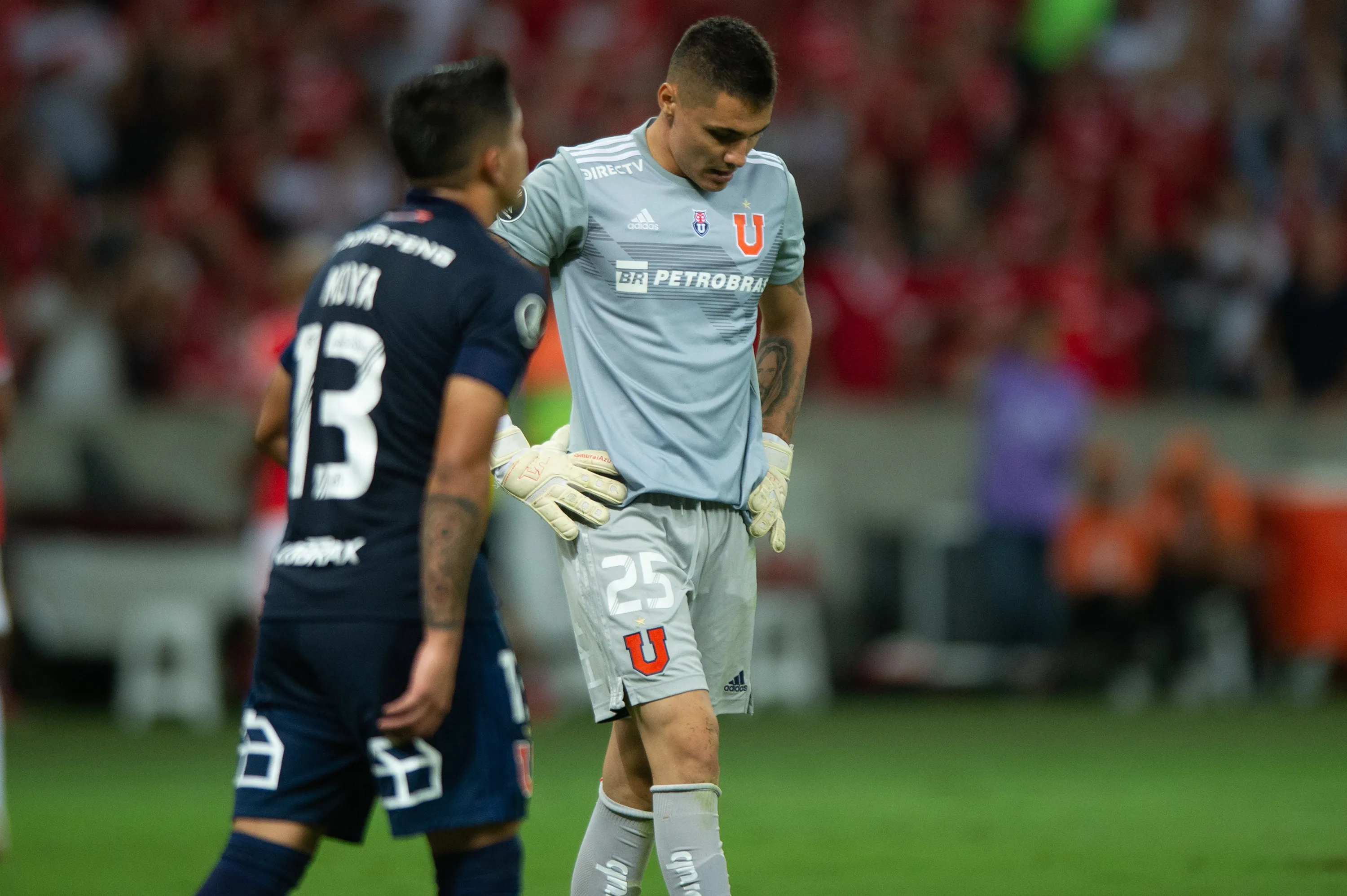 Cristóbal Campos aquel día en el Beira-Río ante Inter de Porto Alegre. (Max Peixoto/DiaEsportivo/Photosport).