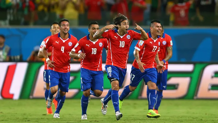El gol de Valdivia y la celebración como loco. Gran momento ante Australia.