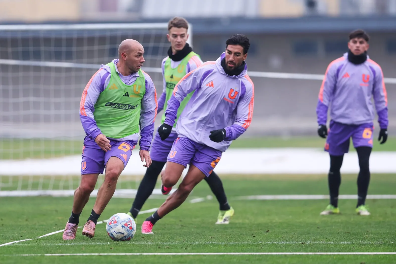 Marcelo Díaz de regreso en los entrenamientos con la U. Foto: U de Chile.