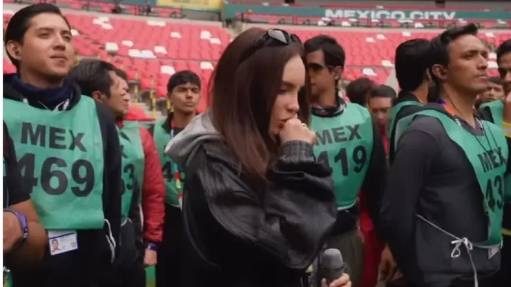 La artista mexicana compartió su alegría tras ser parte del show inaugural.