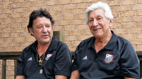Carlos Rivas y a su lado, su icónico suegro arquero mundialista Adán Godoy (QEPD).