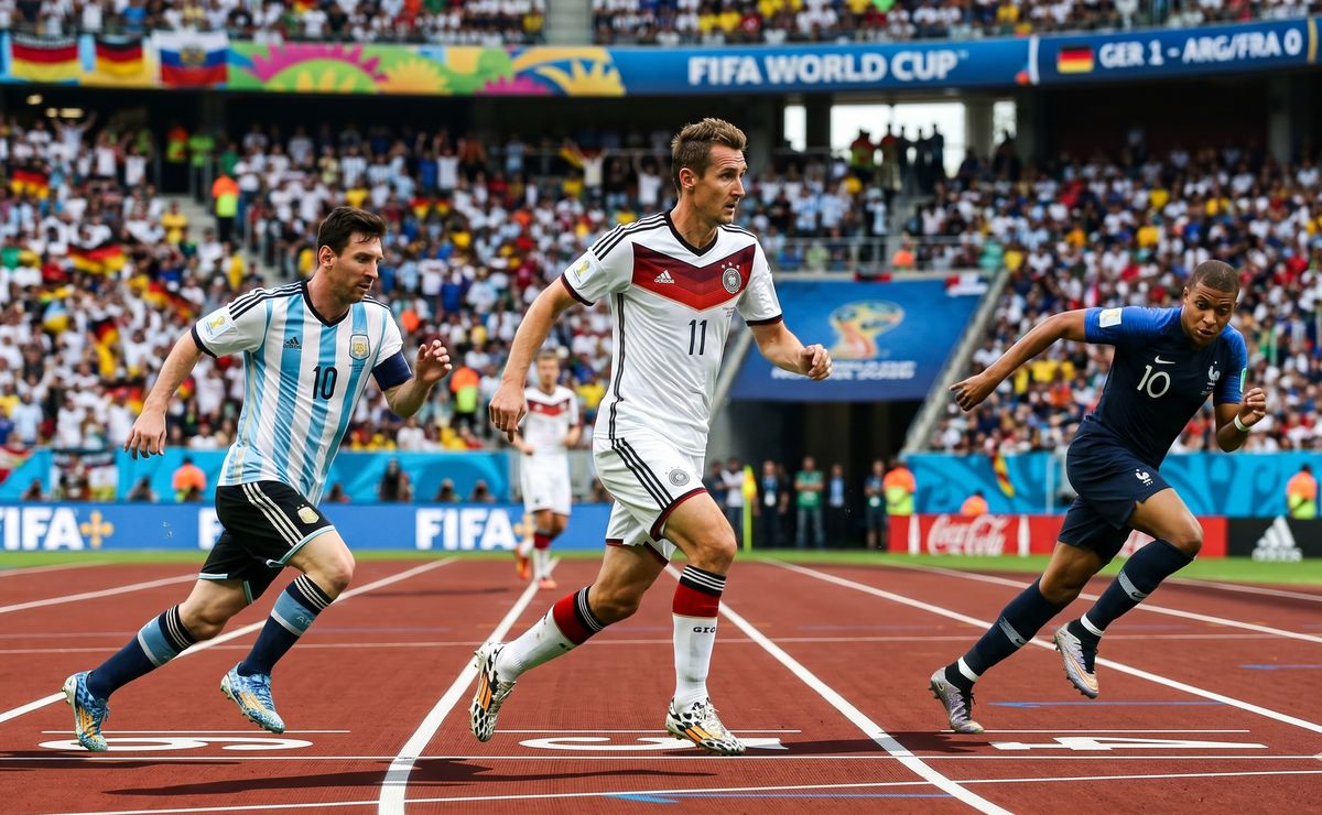 Lo pueden superar en el Mundial 2026: los goles que separan a Messi y Mbappé de Miroslav Klose