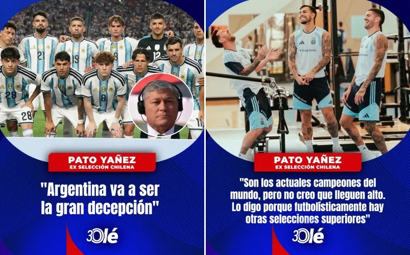 Así llevó Diario Olé los dichos de Pato Yáñez sobre Argentina en el Mundial 2026.