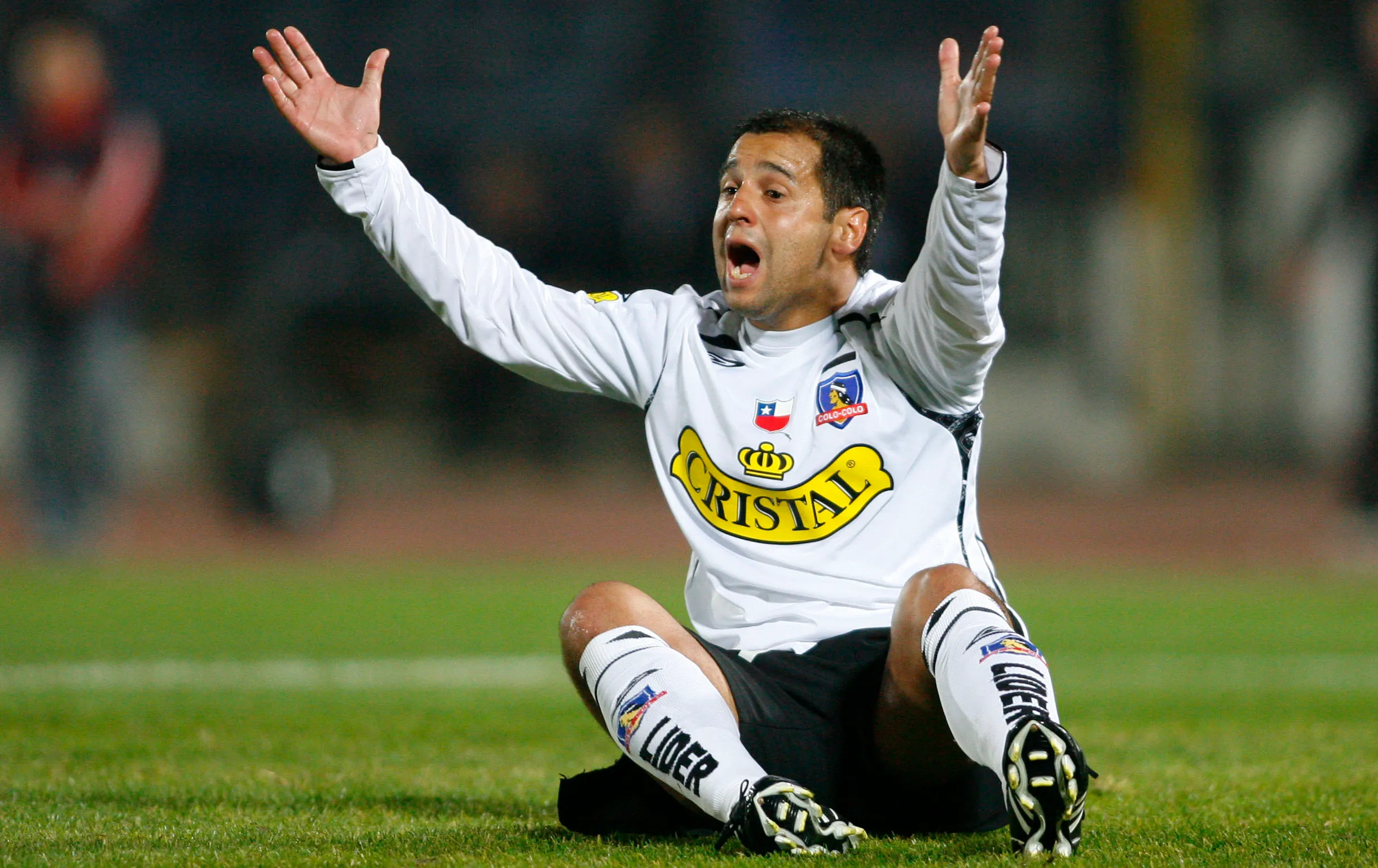 Gustavo Biscayzacú en Colo Colo, donde fue campeón en 2007. (ANDRES PINA/PHOTOSPORT).