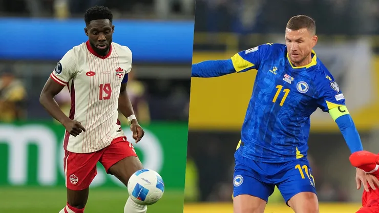 Davies y Dzeko son las figuras de Canadá y Bosnia y Herzegobina, respectivamente.