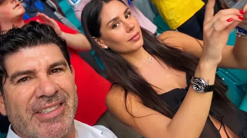 Marcelo Salas en Miami con su hija Camila en el Mundial.
