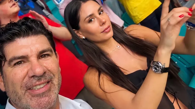 Marcelo Salas en Miami con su hija Camila en el Mundial.