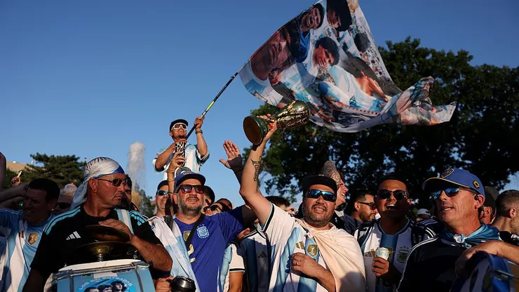 Los hinchas argentinos llegaron en masa a Estados Unidos.