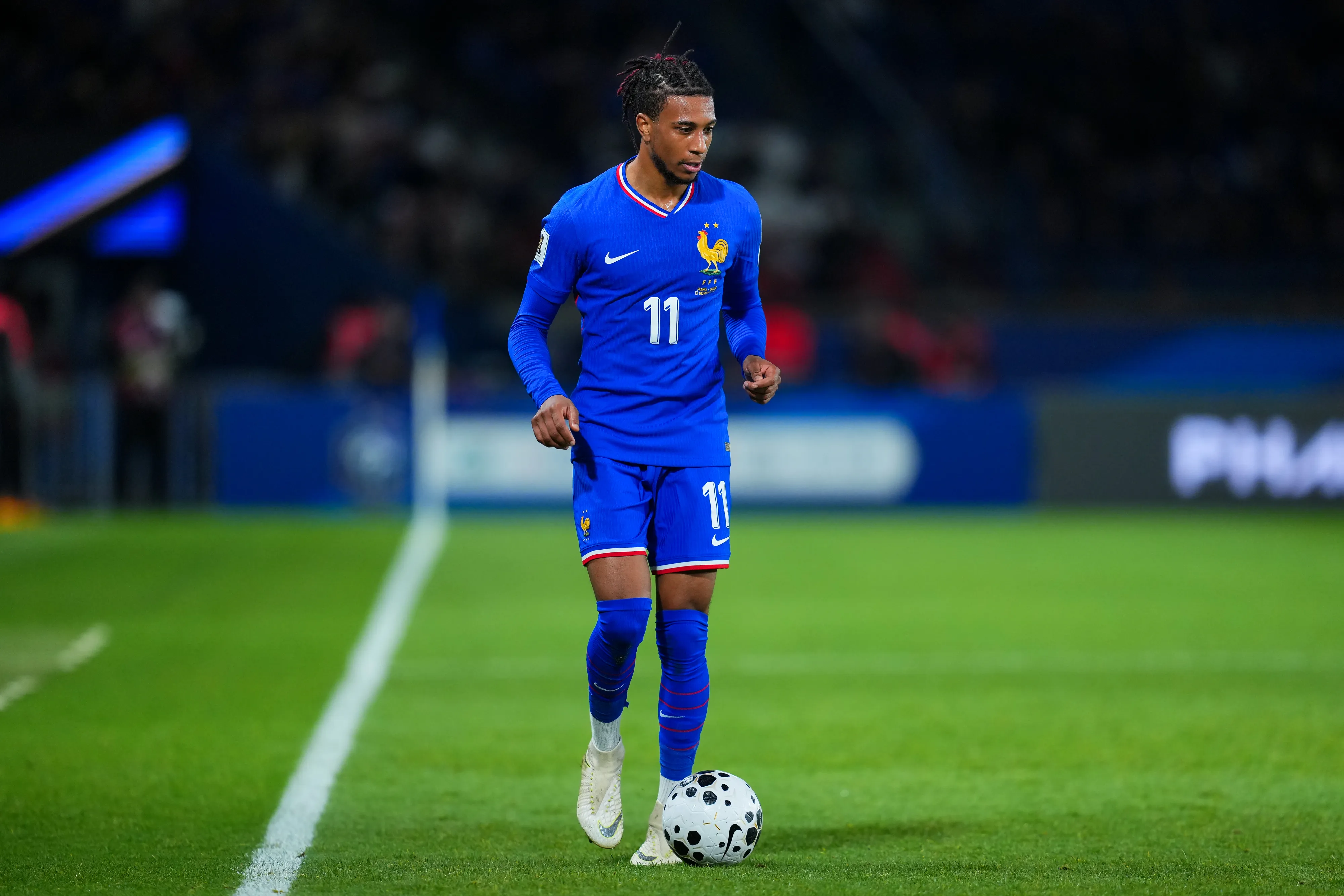 Michael Olise asoma como el mejor delantero del equipo francés. (Photo by Franco Arland/Getty Images)