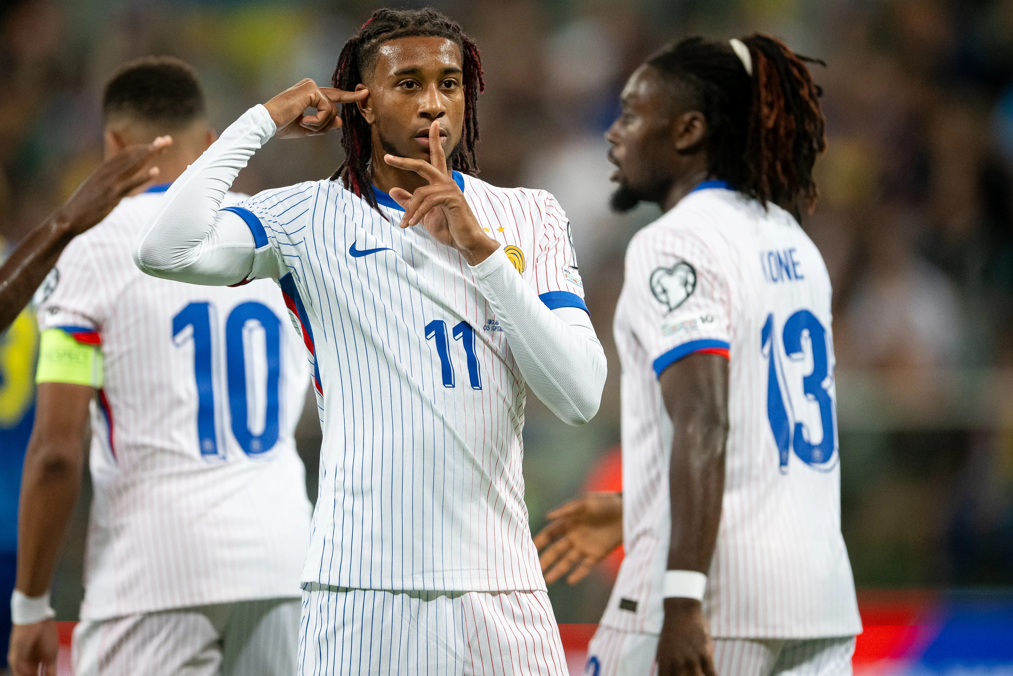 Olise es una de las figuras de Francia. (Photo by Mateusz Slodkowski/Getty Images)