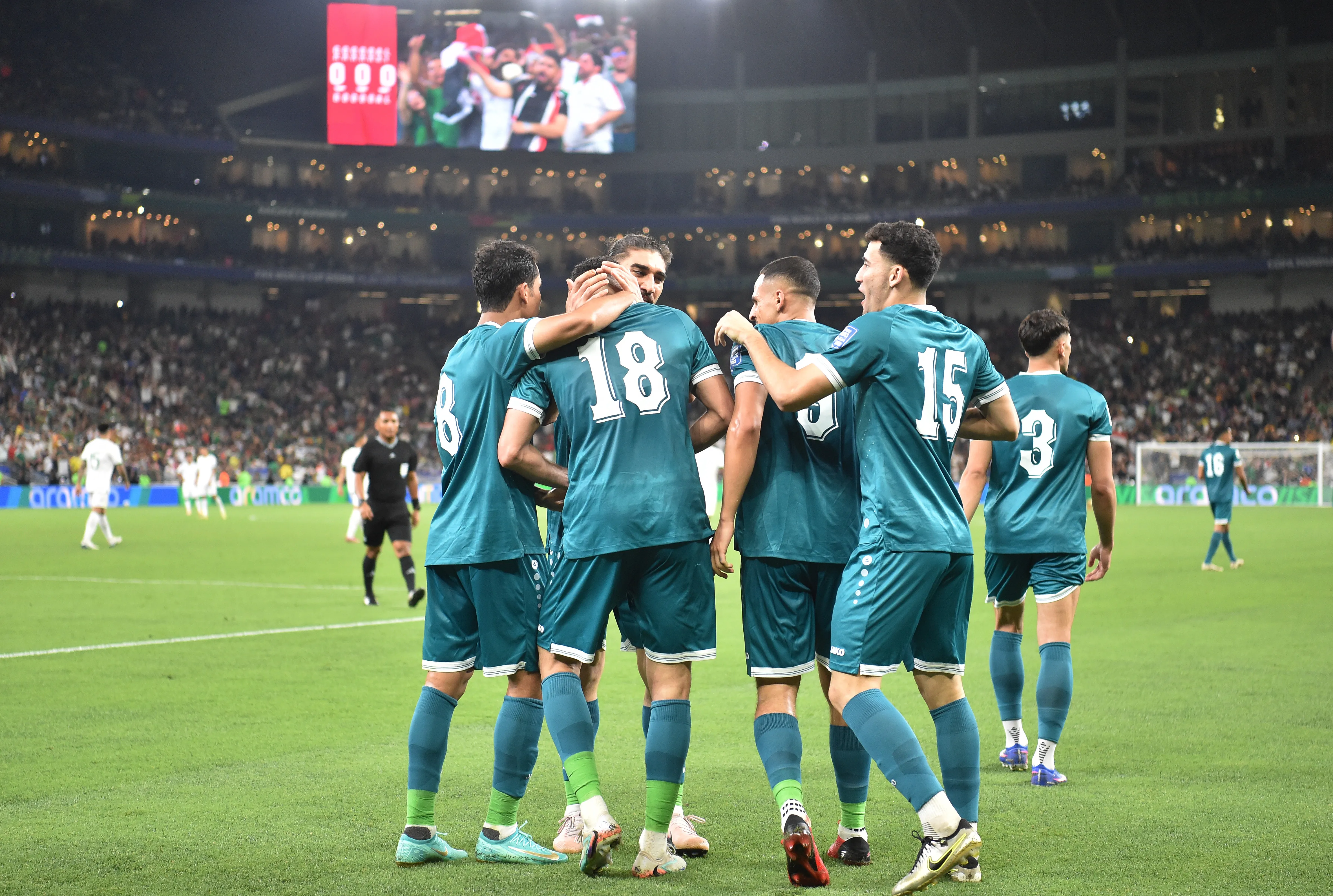 Irak venció a Bolivia en la final del repechaje y clasificó al Mundial. (Photo by Rodrigo Oropeza/Getty Images)