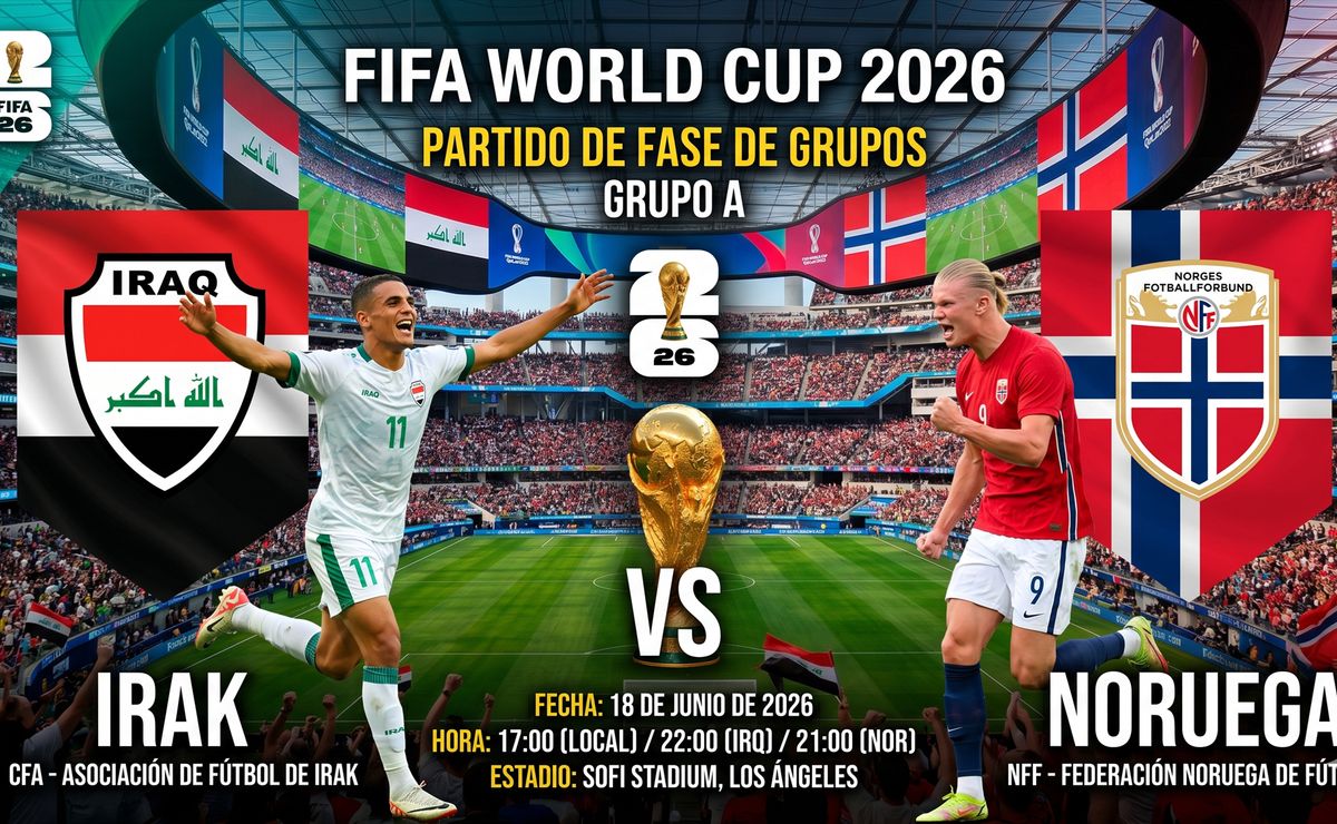 Minuto a minuto, se soltó un Androide: Noruega debuta contra Irak en el Grupo I del Mundial