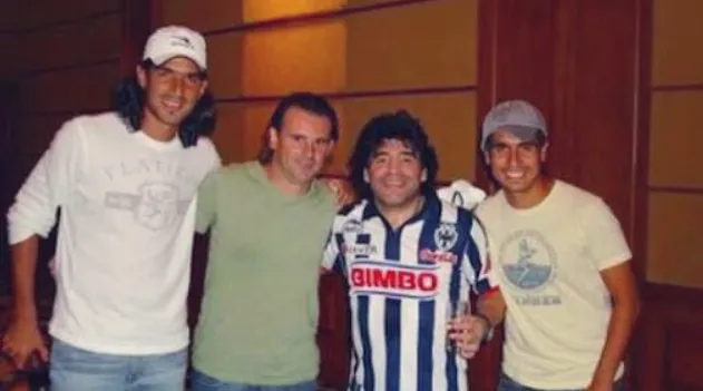 Abreu, Verdirame, Maradona y Gracián. (Foto: archivo).