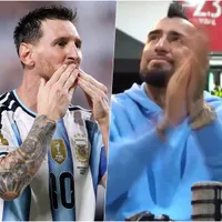 La reacción de Vidal al histórico Messi en el Mundial: "El único que..."