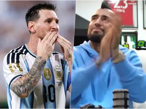 La reacción de Vidal al histórico Messi en el Mundial: "El único que..."