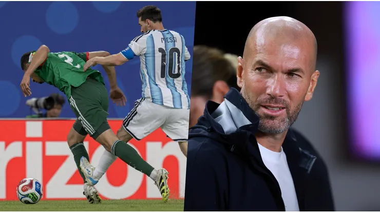 Zidane abordó el feo planchazo que pegó Messi.