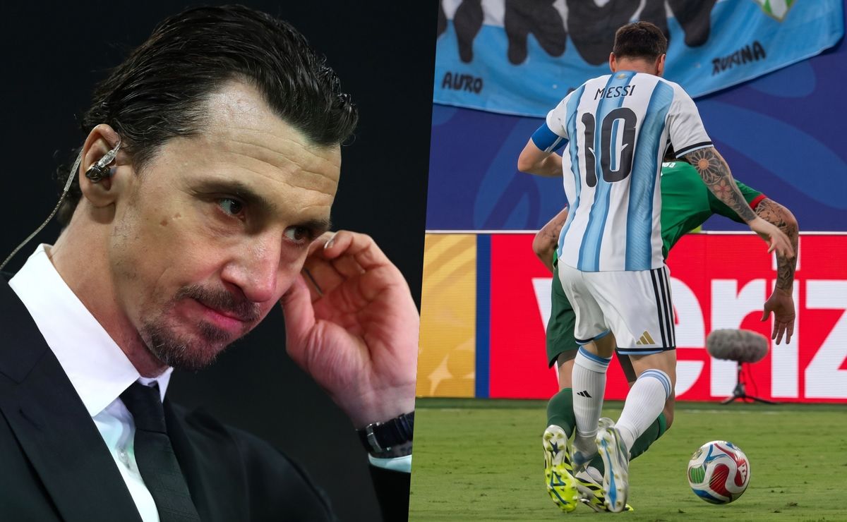 Ibrahimovic lanza inesperada defensa a Messi tras su planchazo: “Ni siquiera es para amarilla”
