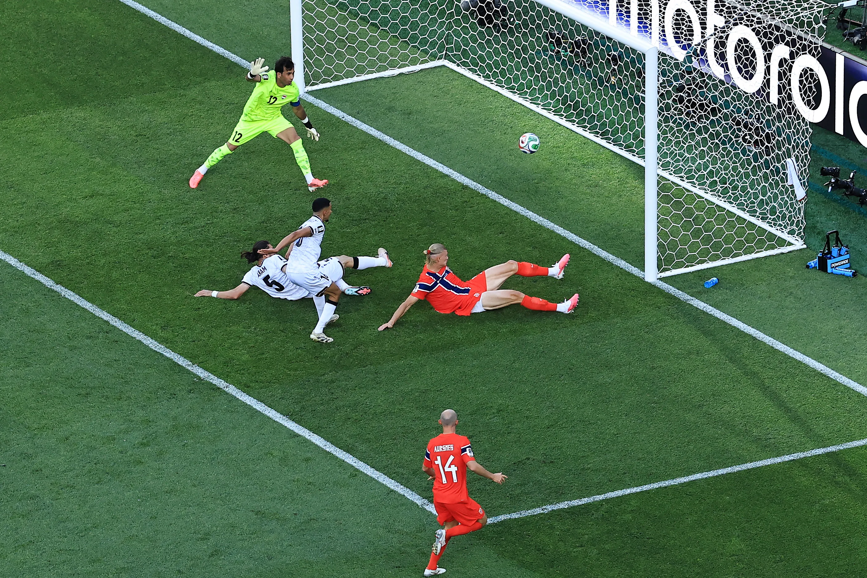 Uno de los goles de Erling Haaland | Getty Images