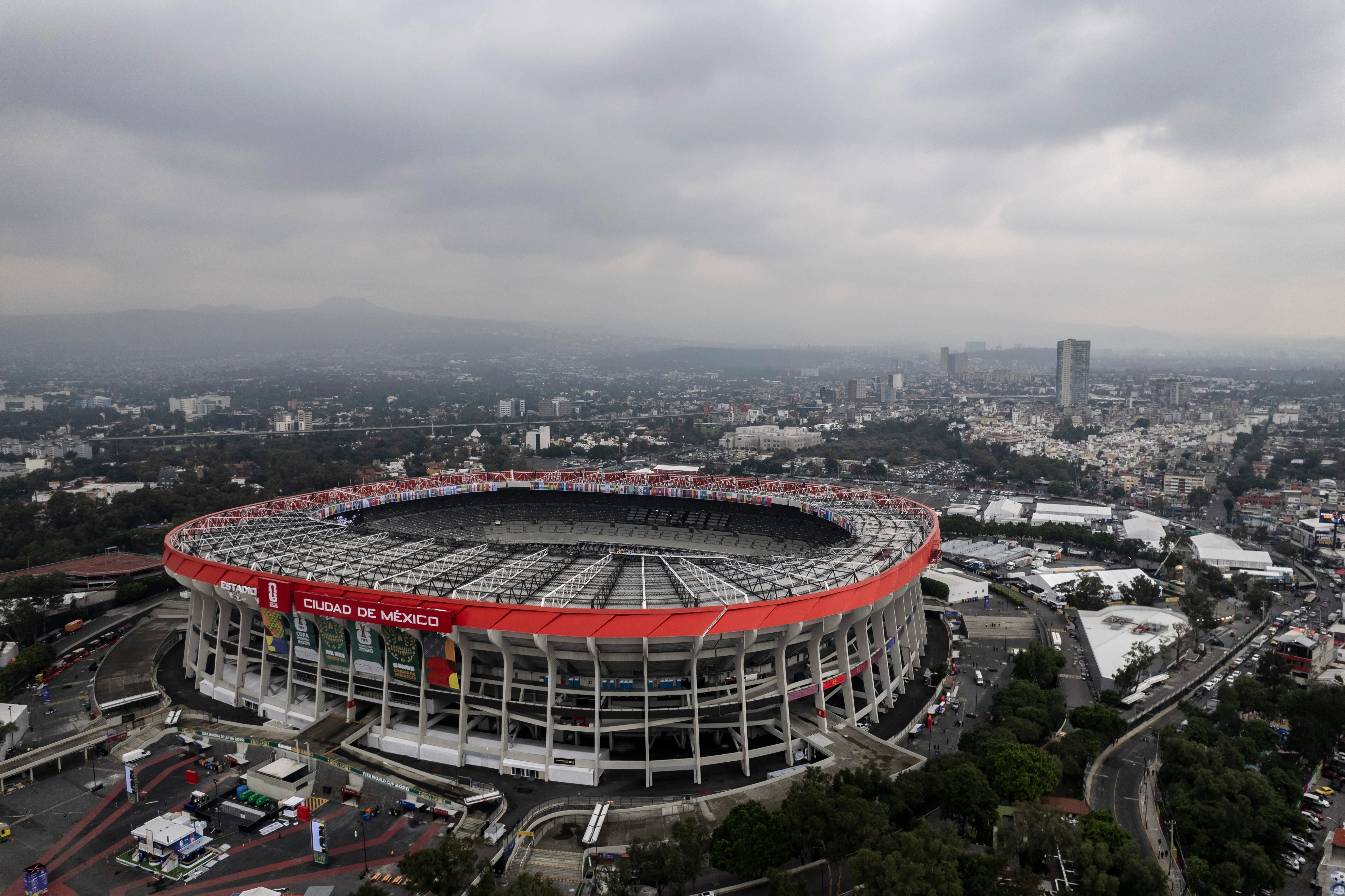 Hay prohibición de drones cerca de los lugares del Mundial 2026. (Photo by Cristopher Rogel Blanquet/Getty Images)