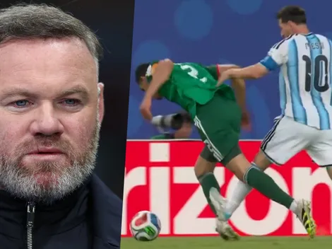 Rooney reaccionó al planchazo de Messi: “Ni de broma era roja”
