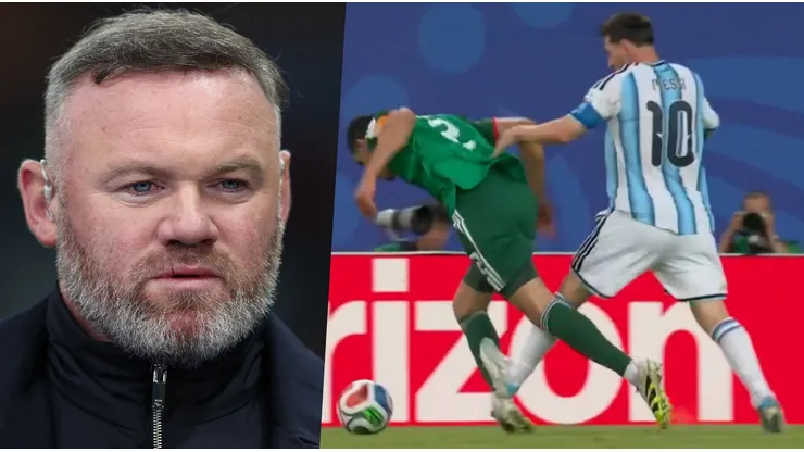 Rooney defendió a Messi tras su polémica falta ante Argelia.