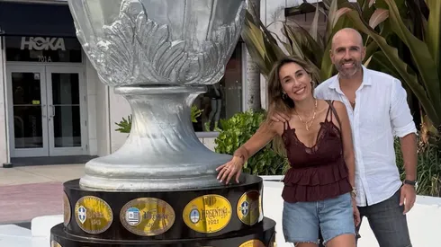 Jadue reapareció en el Mundial junto a su nueva esposa y la Copa América