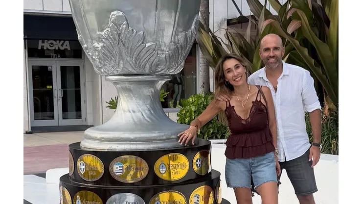 Jadue reapareció en el Mundial junto a su nueva esposa y la Copa América