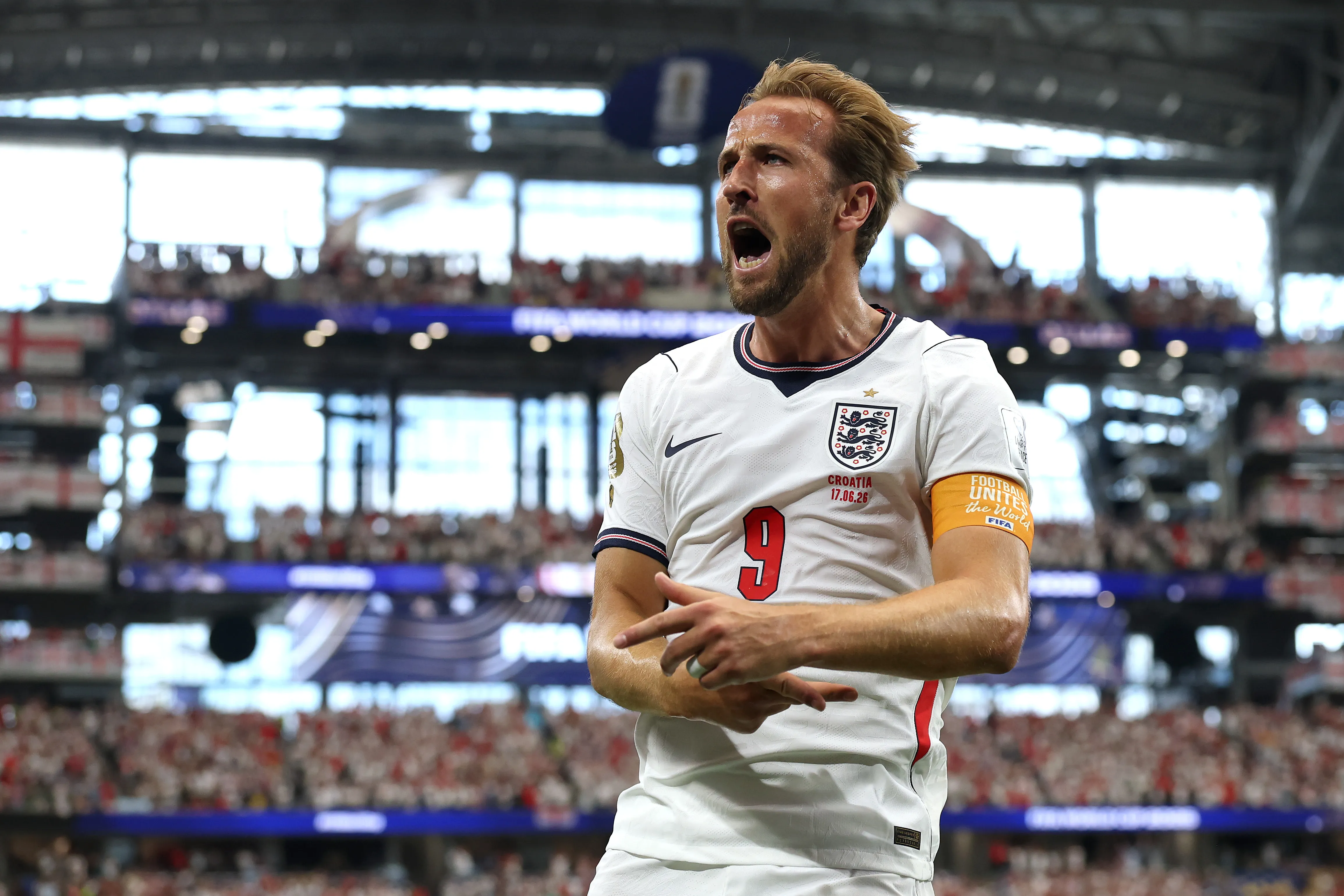 Harry Kane marcó un doblete ante Croacia | Getty Images