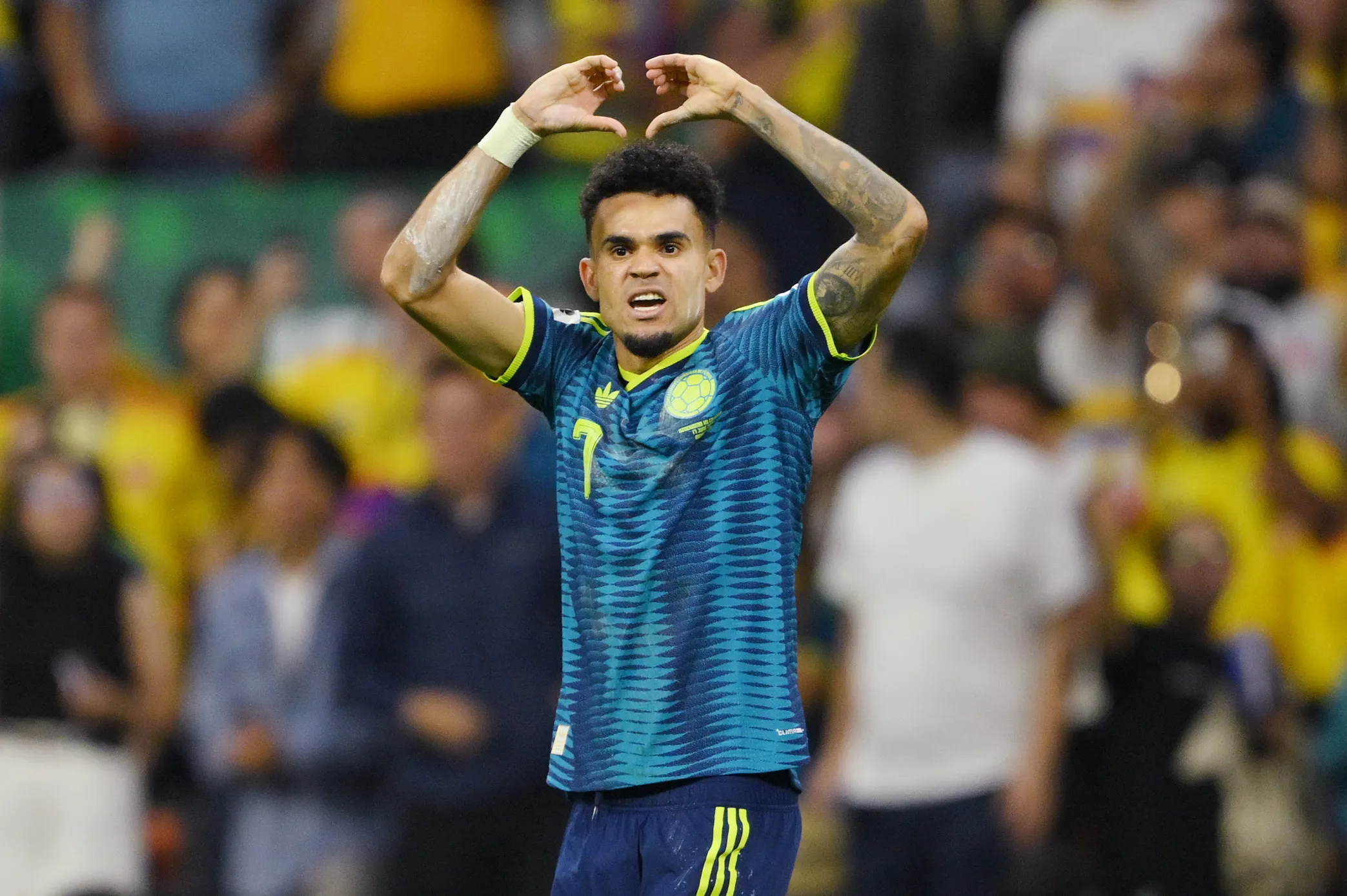 Luis Díaz tuvo un partidazo con Colombia | Getty Images