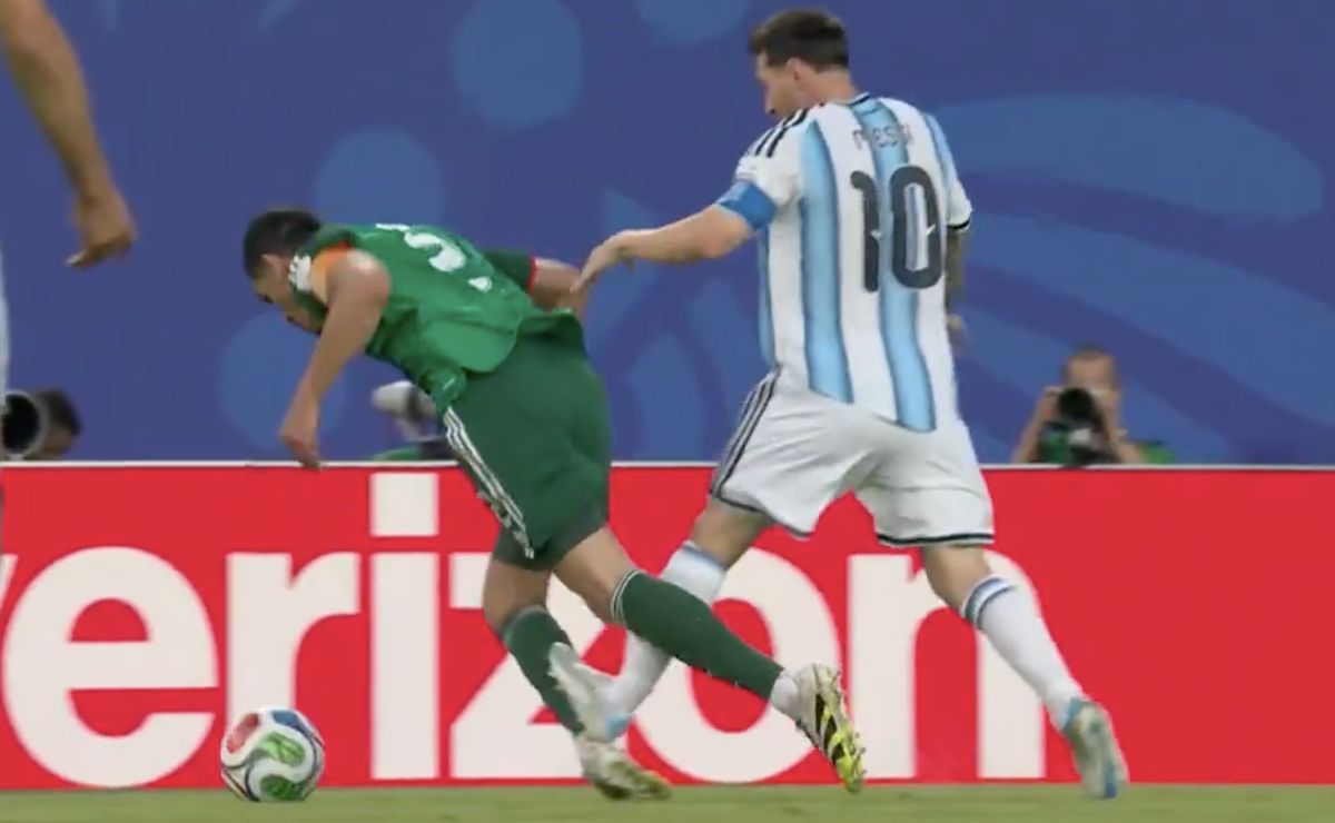 Jugador de Argelia que recibió planchazo de Messi alza la voz: “Los árbitros deben mejorar”