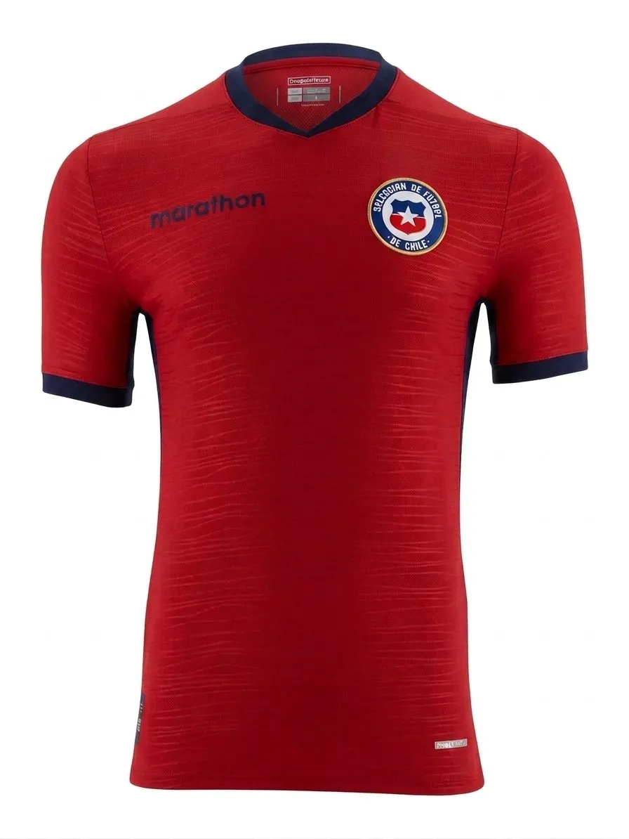 La supuesta nueva camiseta de Chile, con una marca nueva, es falsa. Foto: X (ex Twitter).