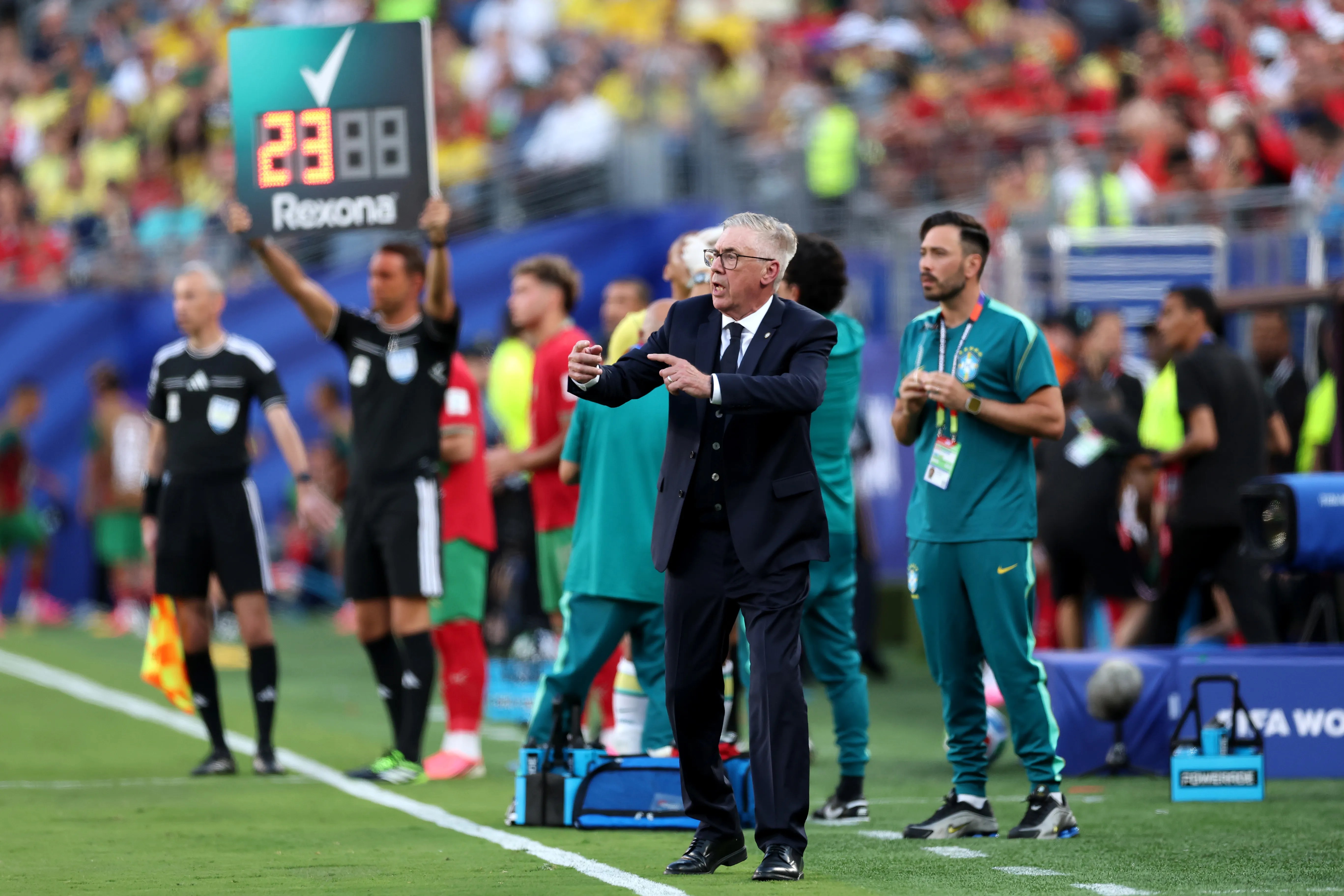 Carlo Ancelotti planea cambiar la formación por completo de Brasil. (Photo by Darrian Traynor/Getty Images)