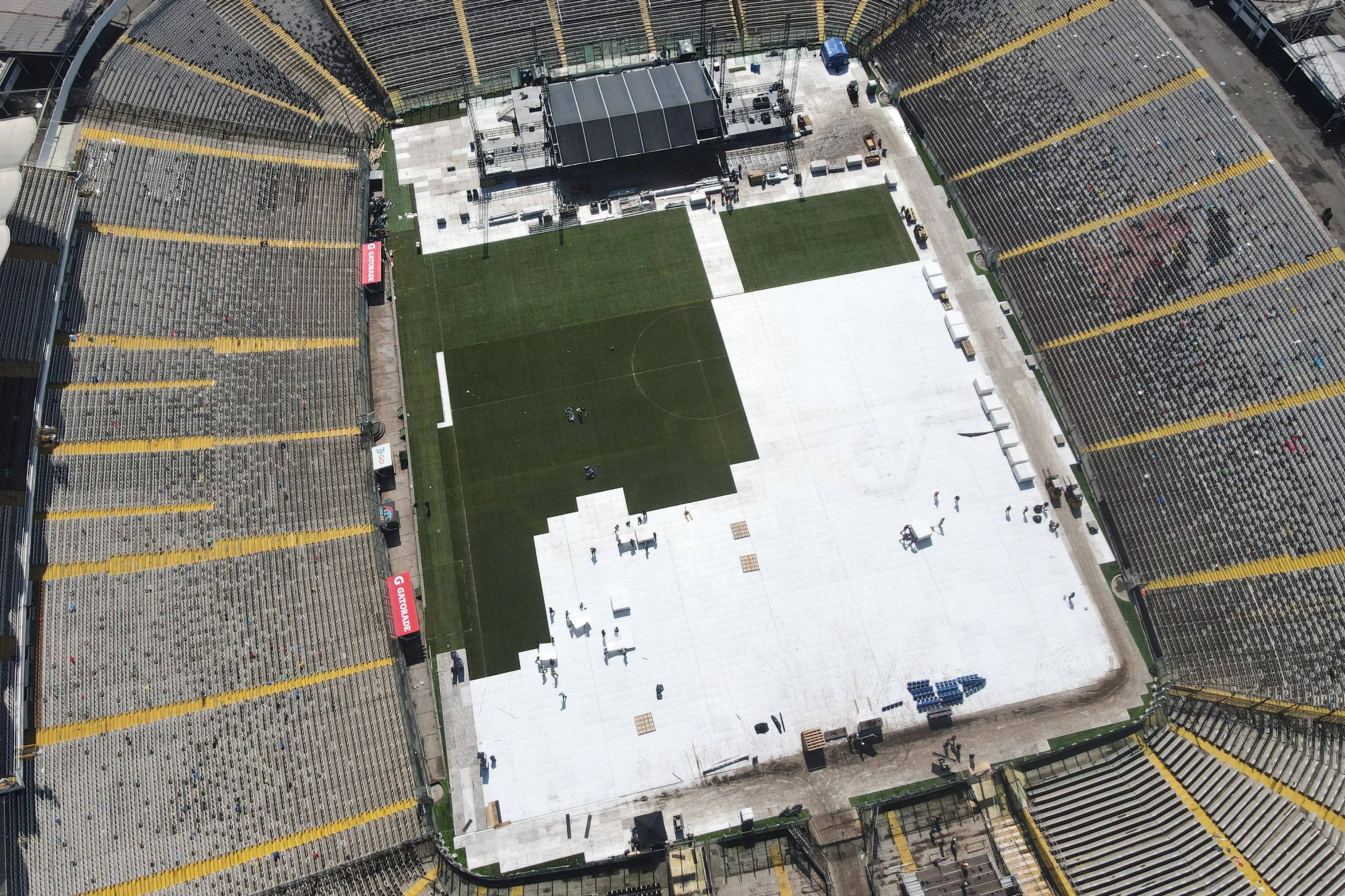 Colo Colo se prepara para otro concierto en el Monumental. Foto: Photosport.