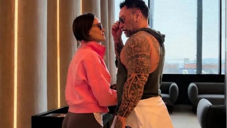Chino Ríos junto a Tamara Cornejo