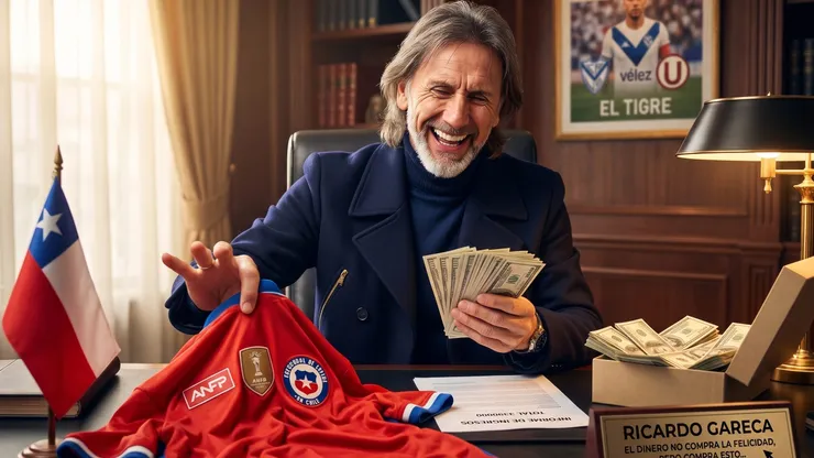 Ricardo Gareca ganó millones entrenando en Chile.