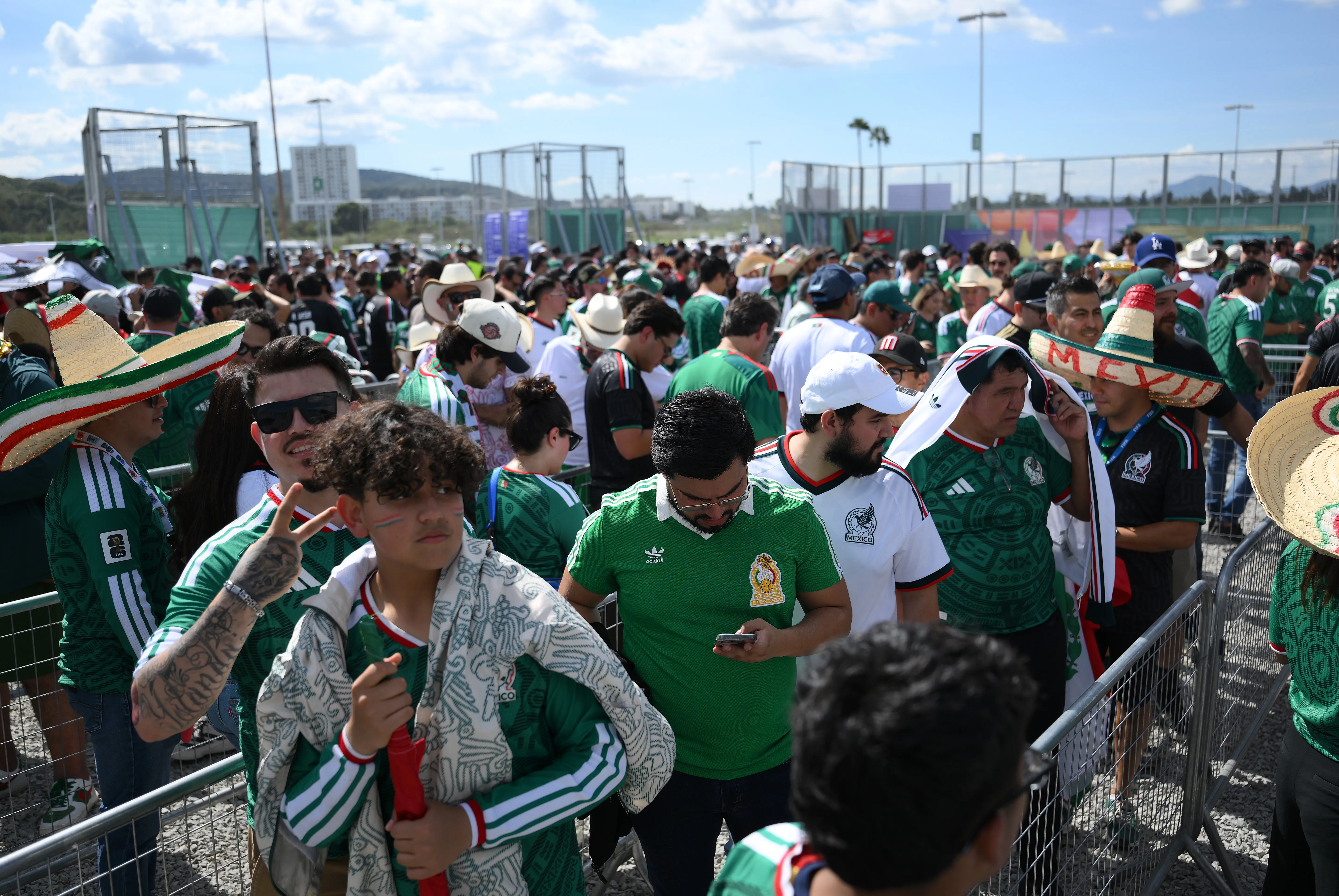 Los fanáticos mexicanos apoyan al Tri. Foto: Getty