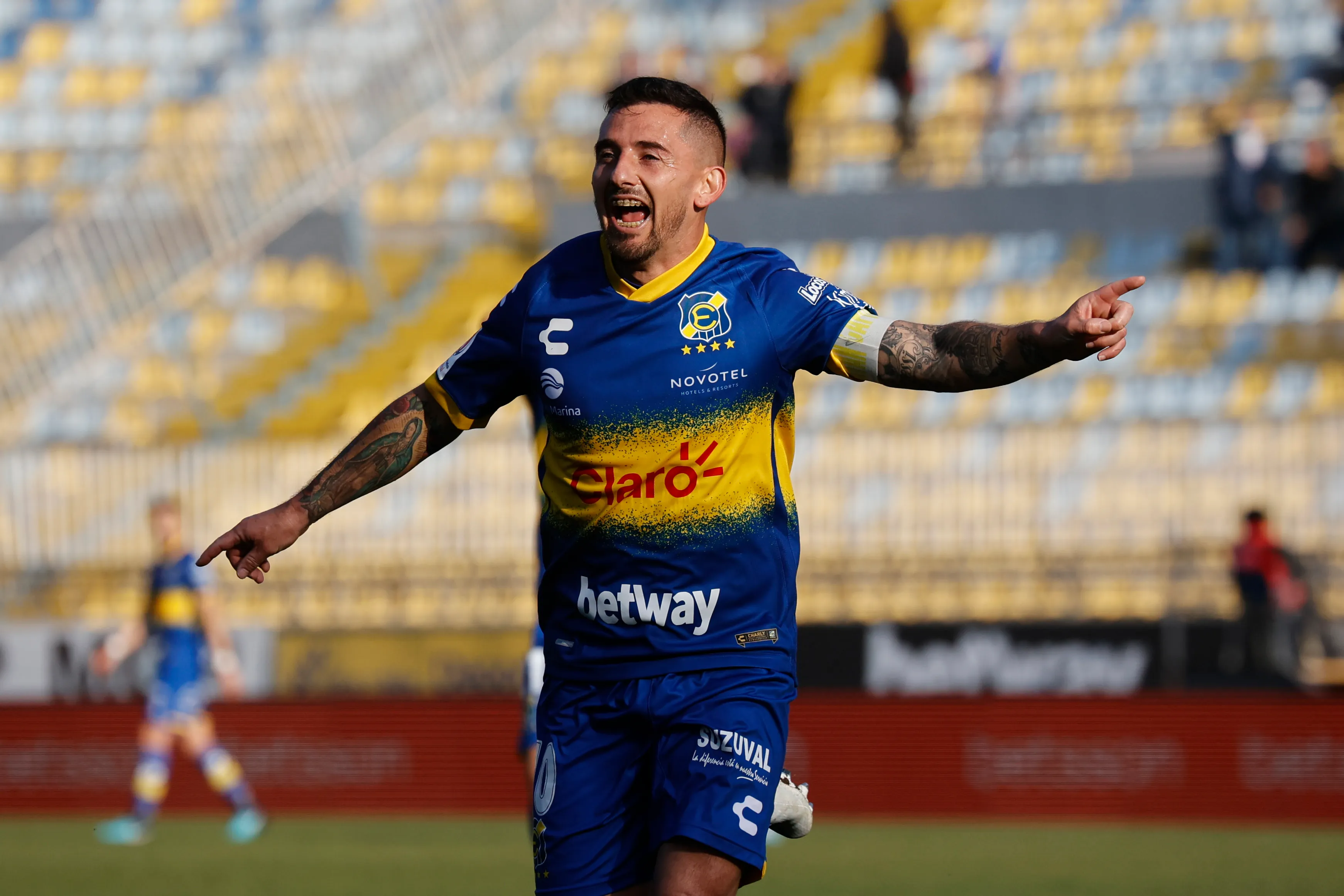 Cuevas en uno de sus tantos goles en Viña /Photosport