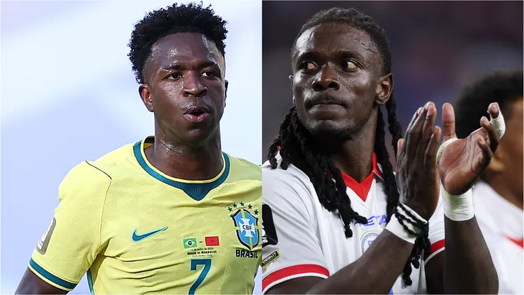 Vinicius Junior y Ricardo Adé, figuras de Brasil y Haití respectivamente.