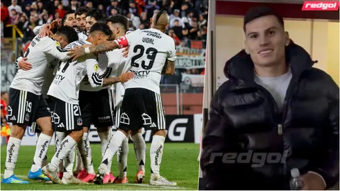 Lucas Cepeda celebró el triunfo de Colo Colo.